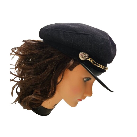 Vintage Women Newsboy Hat Fisherman Sailor Hat Cabbie